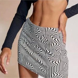 UO Zebra Mini Skirt